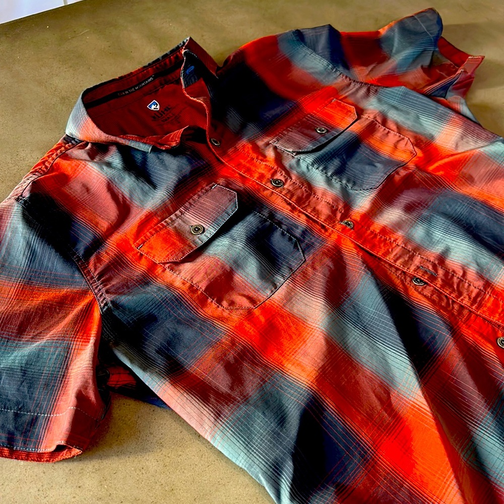 KUHL Stretch Response Shirt in Red Galaxy